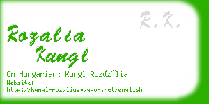 rozalia kungl business card